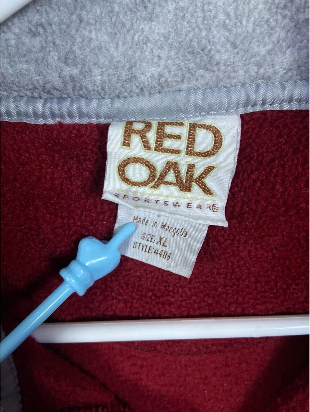 Red Oak Men XL Zip Vest Alabama Crimson Tide Big AL Elephant Fleece Roll Tide!!!